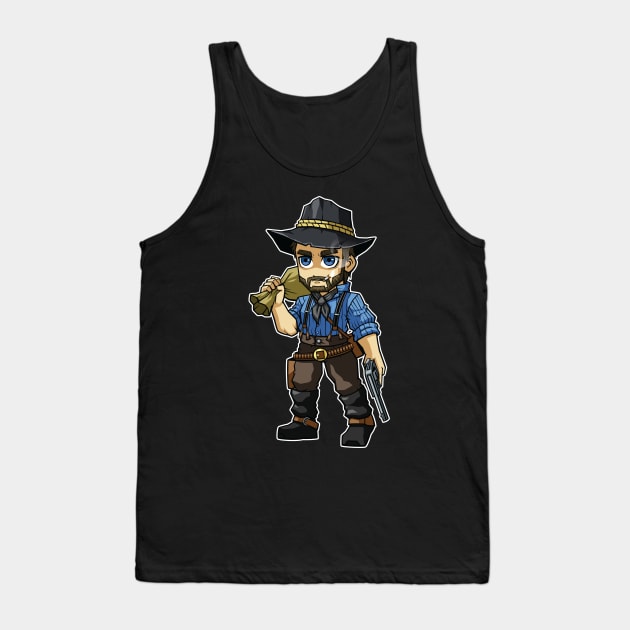 Chibi Arthur RDR2 Tank Top by Xar623